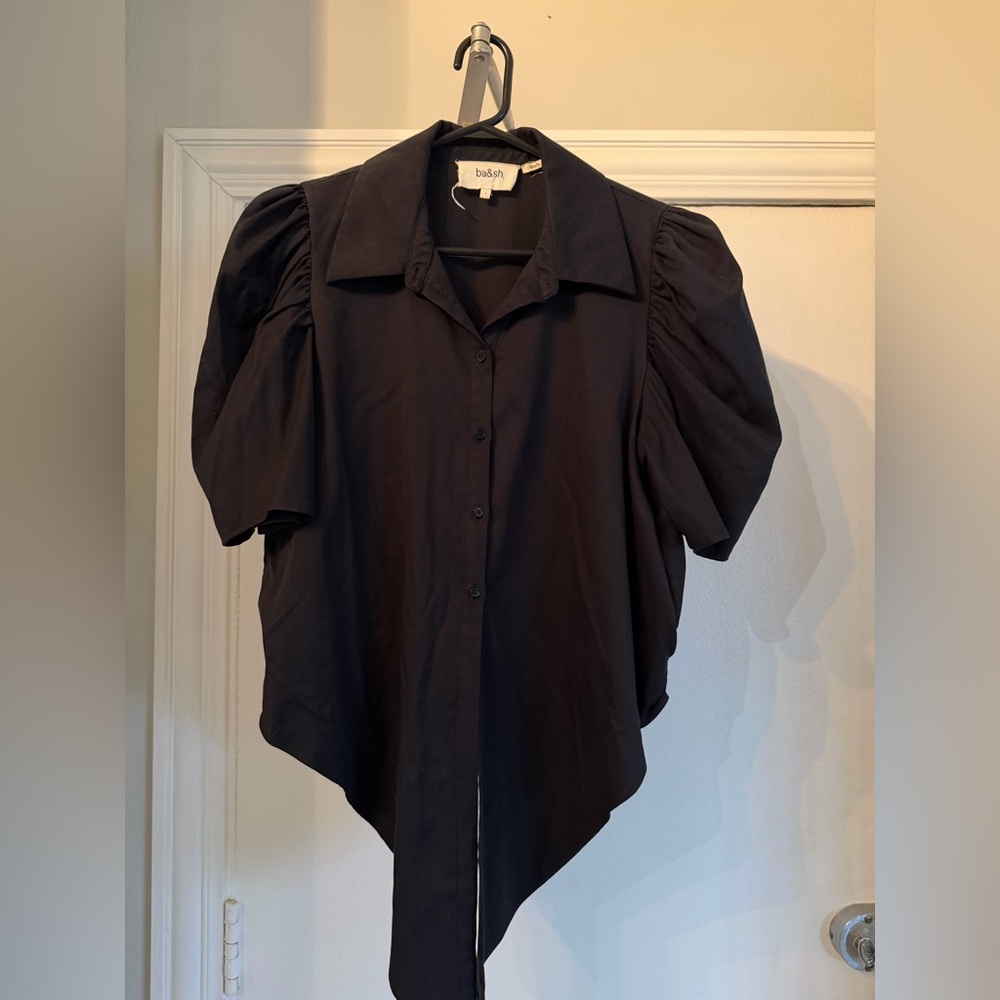 Ba&sh black tie front top - Picture 3 of 4